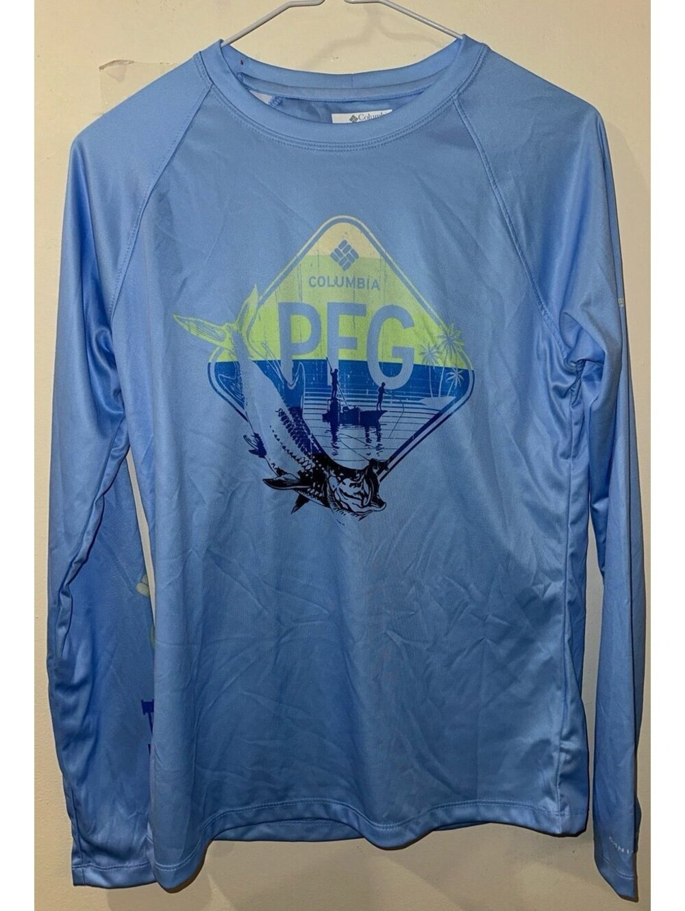 Columbia fishing PFG long sleeve shirt size small